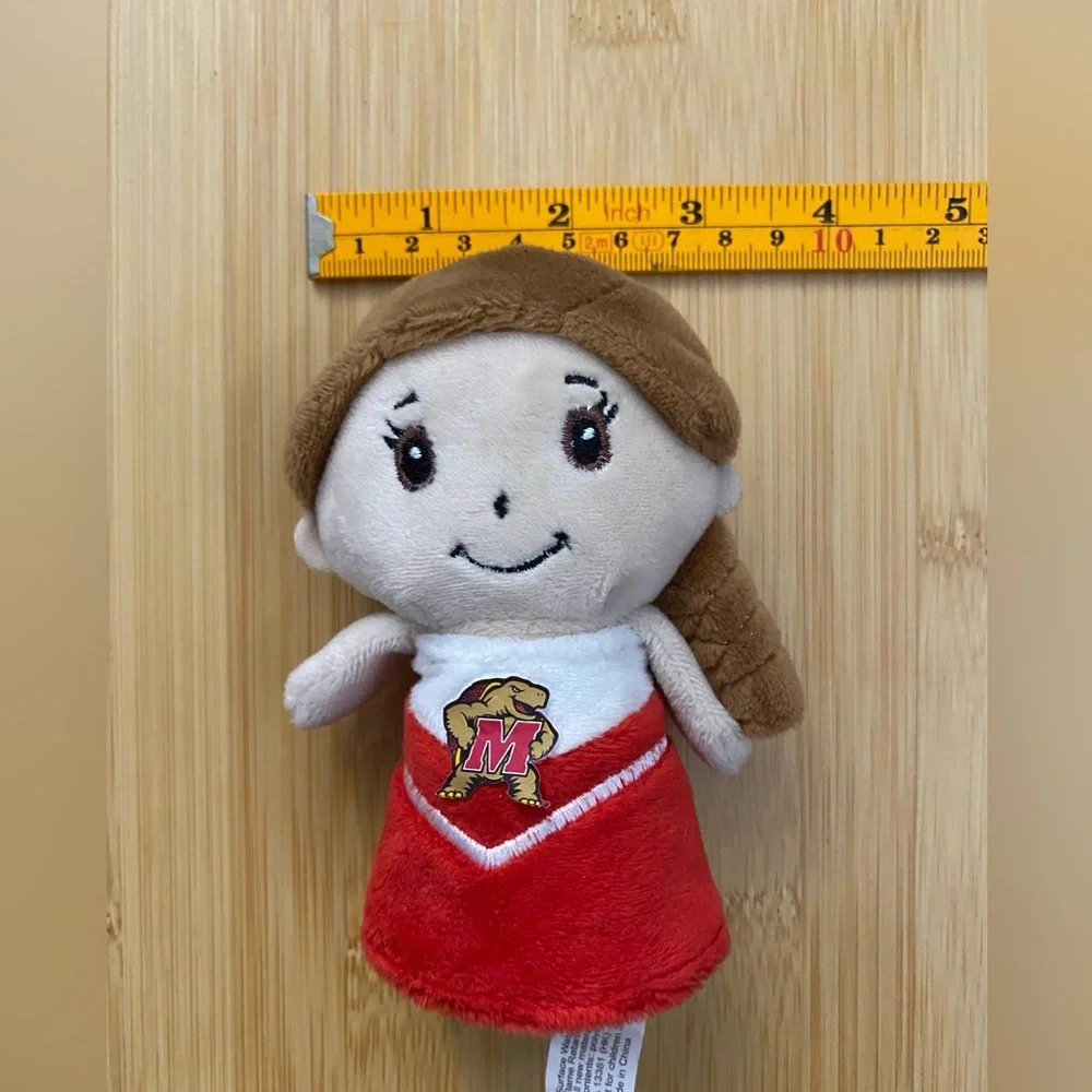 NCAA Maryland Terrapins Terps Plush Cheerleader Doll Stuffed Animal